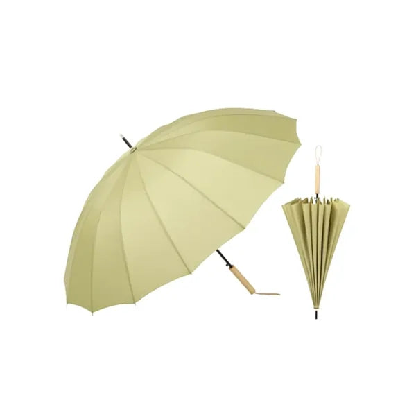 Auto Open Pongee 16 Ribs Oversized Dual Purpose Umbrella