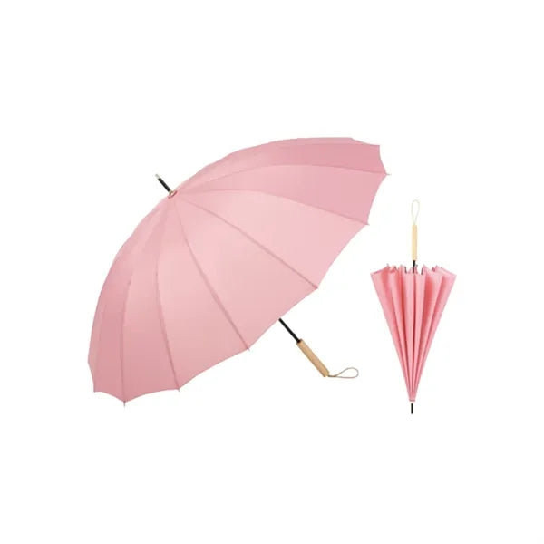 Auto Open Pongee 16 Ribs Oversized Dual Purpose Umbrella