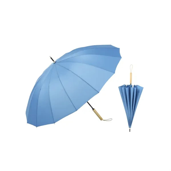 Auto Open Pongee 16 Ribs Oversized Dual Purpose Umbrella