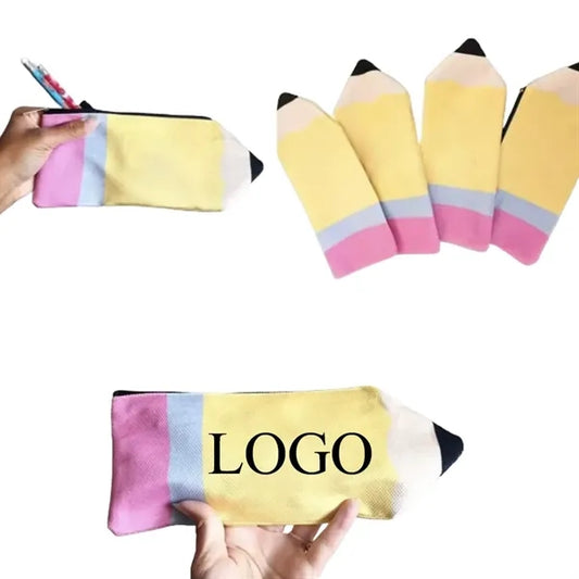 Portable Canvas Pencil Shaped Compact Pencil Case