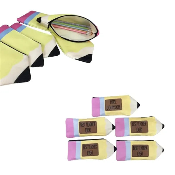 Portable Canvas Pencil Shaped Compact Pencil Case