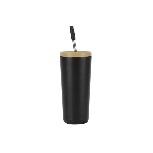 Gradient Stainless Steel Tumbler with Straw