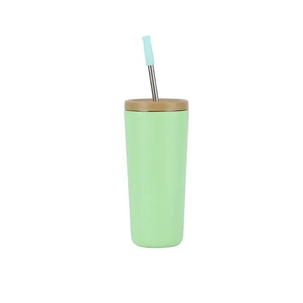 Gradient Stainless Steel Tumbler with Straw