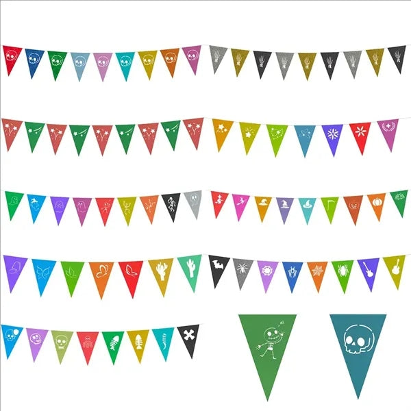 Decorative String Flags For Event Venue Setup