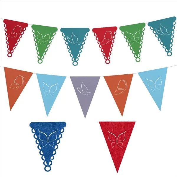 Decorative String Flags For Event Venue Setup
