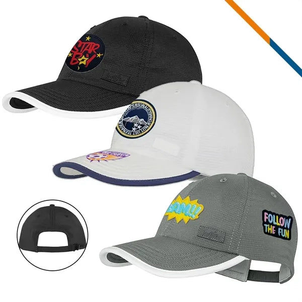 FlowZip Polyester Dobby Performance Cap
