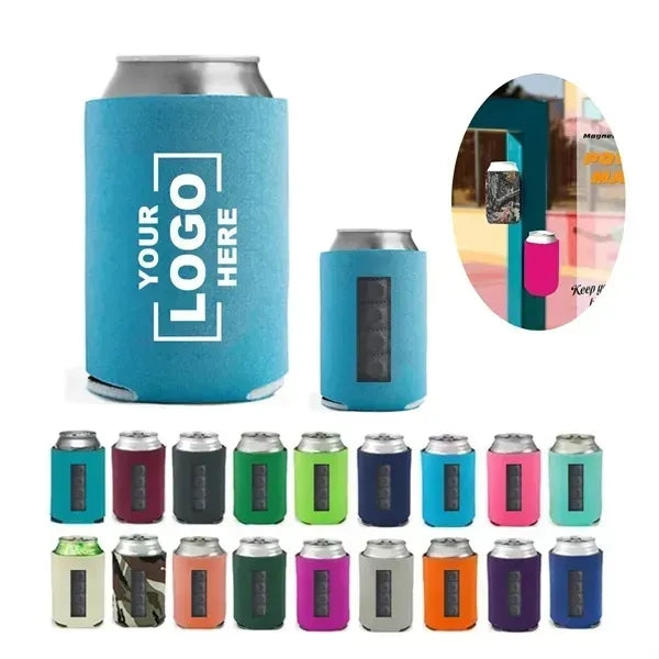 Collapsible Can Cooler Holder W/4 Pcs Strong Magnet
