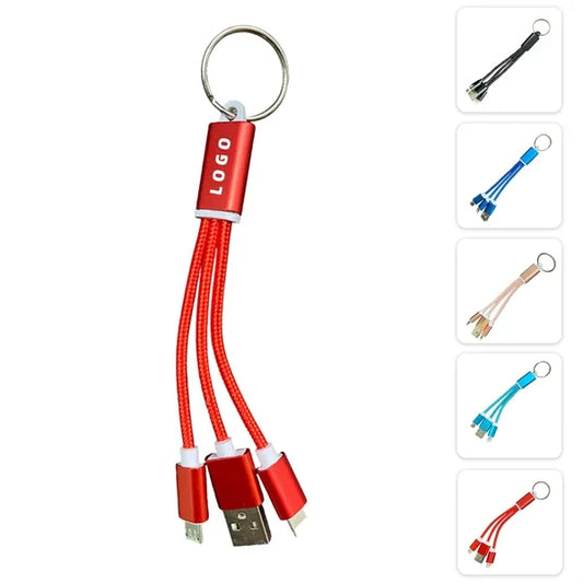 2-in-1 Charger Cable Keychain