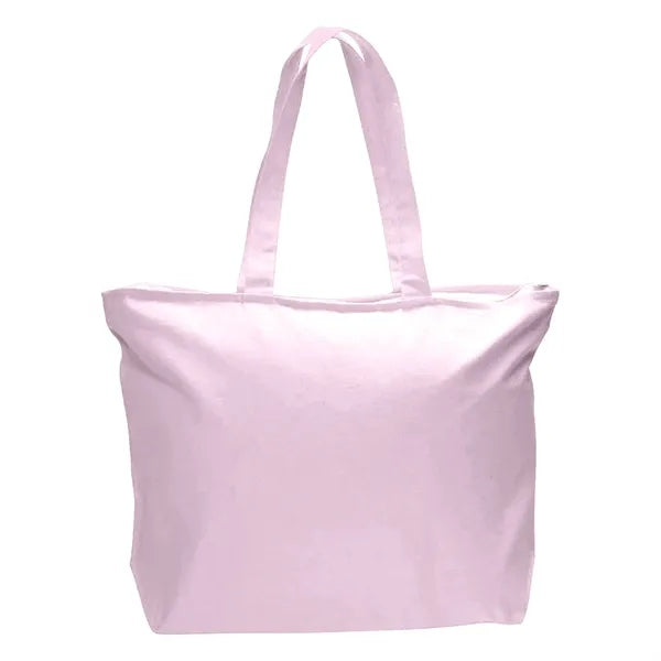 12 oz Cotton Canvas Large Tote Bag - 23"W x 17"H x 6"D x