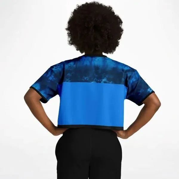 Women's Cropped Football Jersey - All Over Print