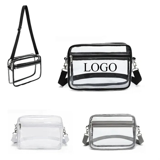 Waterproof PVC Transparent Large Capacity Crossbody Bag