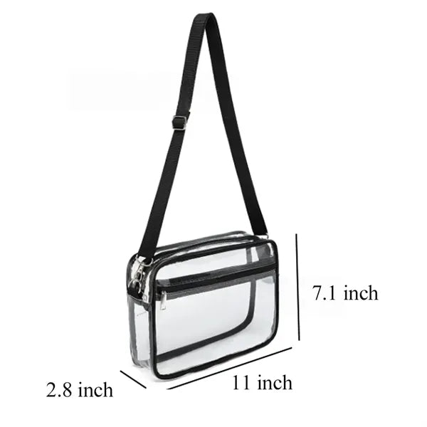Waterproof PVC Transparent Large Capacity Crossbody Bag