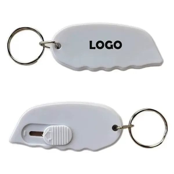 Elegant Leaf Shape Design Keychain Pocket Knife