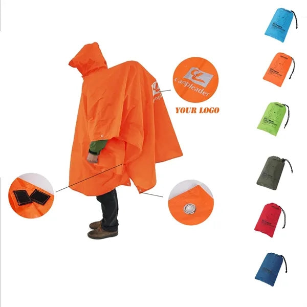 Outdoor Three-In-One Multi-Function Foldable Raincoat