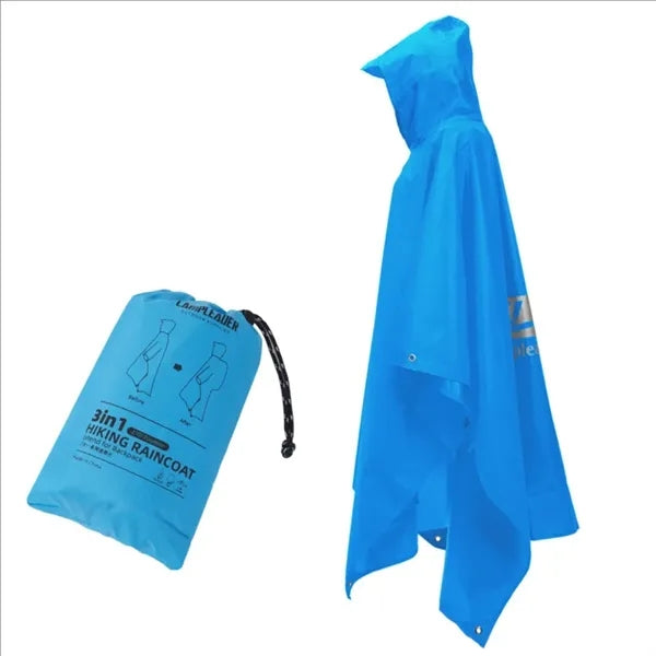 Outdoor Three-In-One Multi-Function Foldable Raincoat