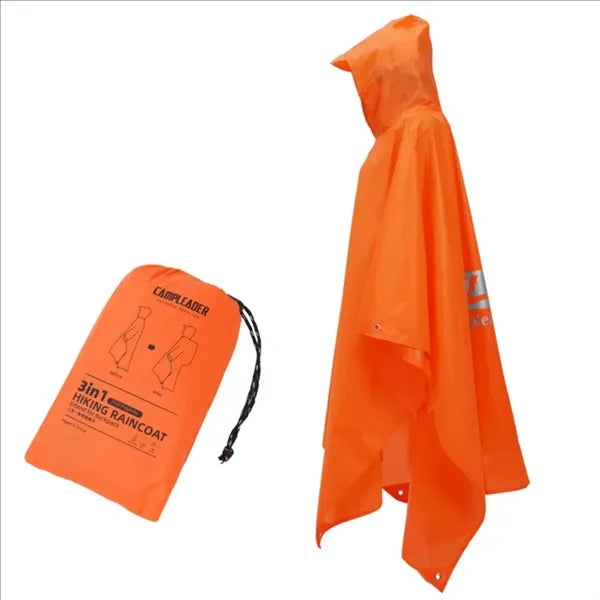 Outdoor Three-In-One Multi-Function Foldable Raincoat