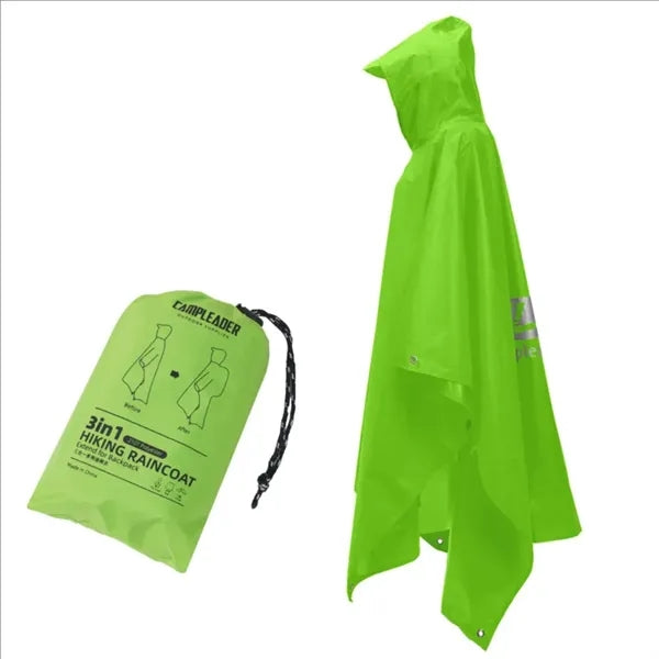 Outdoor Three-In-One Multi-Function Foldable Raincoat