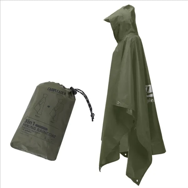Outdoor Three-In-One Multi-Function Foldable Raincoat