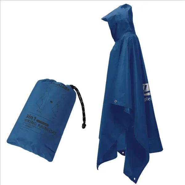 Outdoor Three-In-One Multi-Function Foldable Raincoat