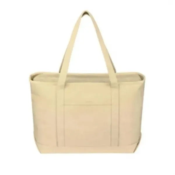 Stylish Oxford Tote Bag With Top Zipper Closure