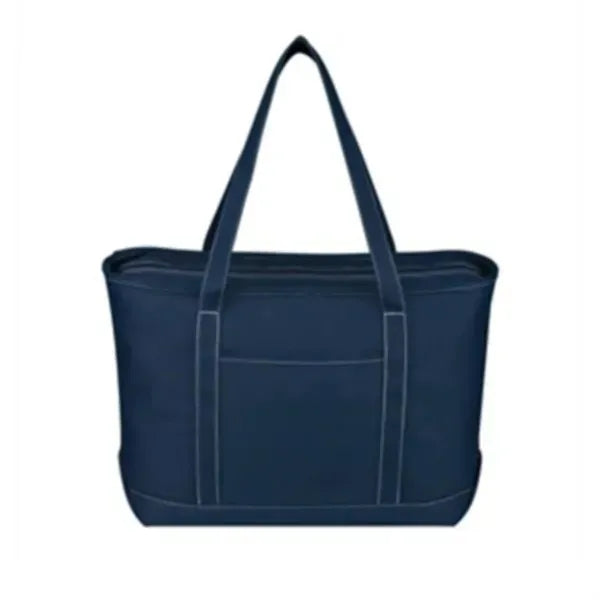Stylish Oxford Tote Bag With Top Zipper Closure
