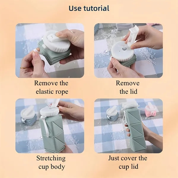Premium Collapsible Silicone Water Bottle Free Shipping