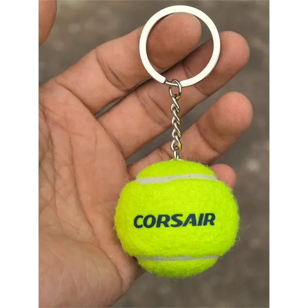 Mini Tennis Ball Keychain with Custom logo
