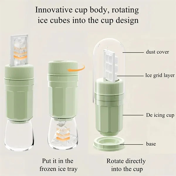 0.1S Rotate Release Silicone Ice Cube Tray Free Shipping