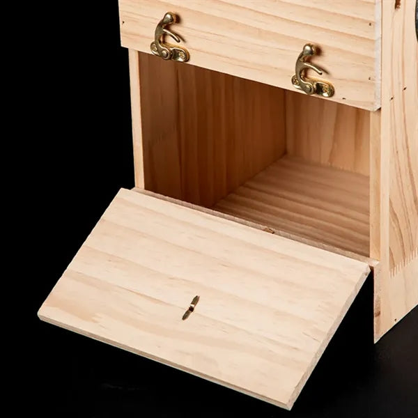Eco Friendly Solid Wood Parrot Breeding Box Custom Logo