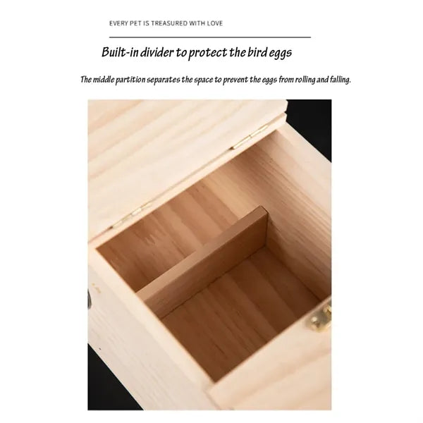 Eco Friendly Solid Wood Parrot Breeding Box Custom Logo