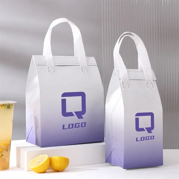 Insulated Non Woven Lunch Tote Bag with Handle