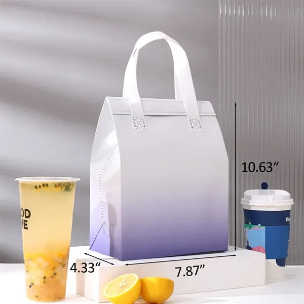 Insulated Non Woven Lunch Tote Bag with Handle
