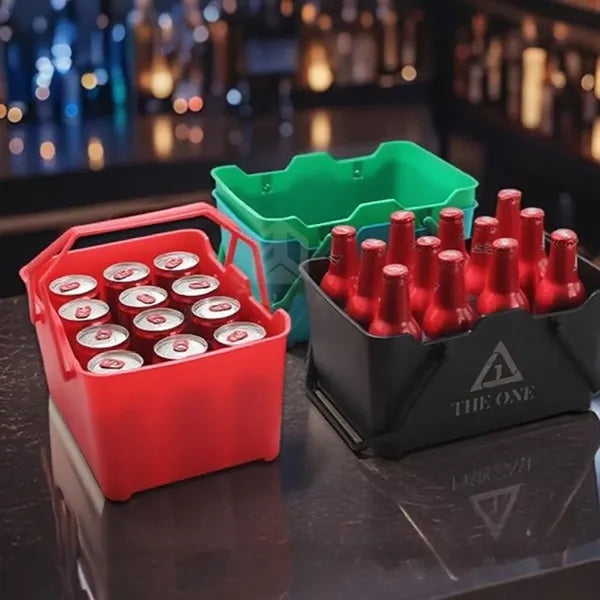 Large Capacity Plastic Beer Basket With Handles
