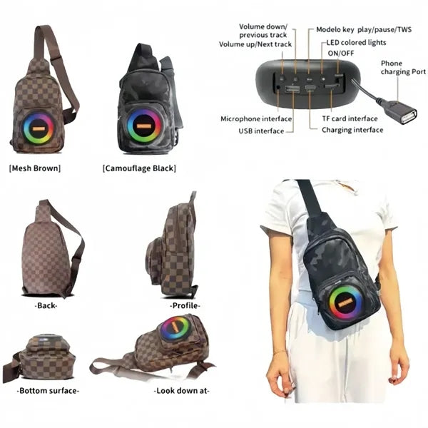 Multifunctional speaker backpack