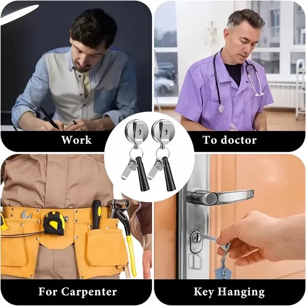 Stretchable ID card keychain
