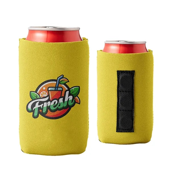 Collapsible 12 Oz Can Kooler w/ Magnets & Custom Logo - 3mm