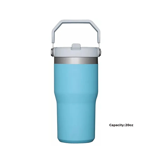 Flip Straw Tumbler with Handle - 20 oz
