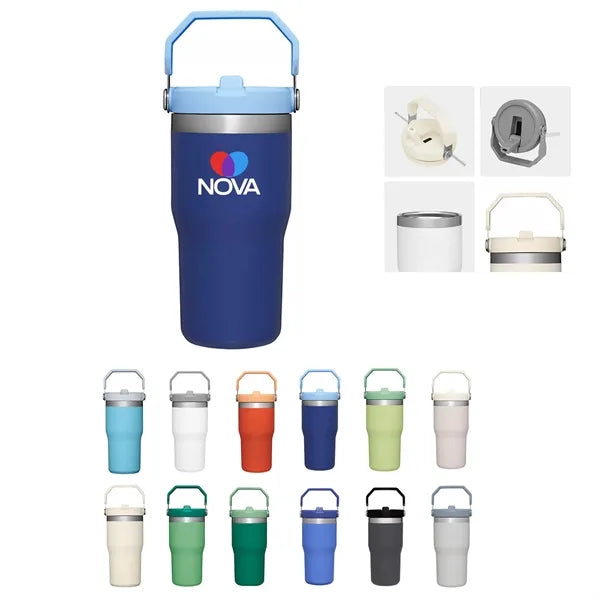 Flip Straw Tumbler with Handle - 20 oz