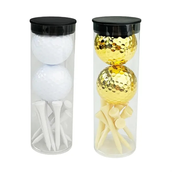 Golf Ball & Tee Gift Set in Tube
