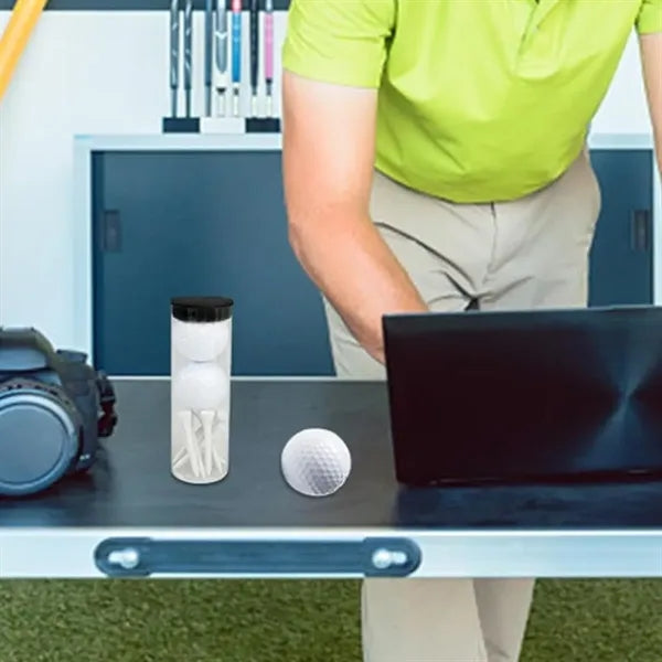 Golf Ball & Tee Gift Set in Tube