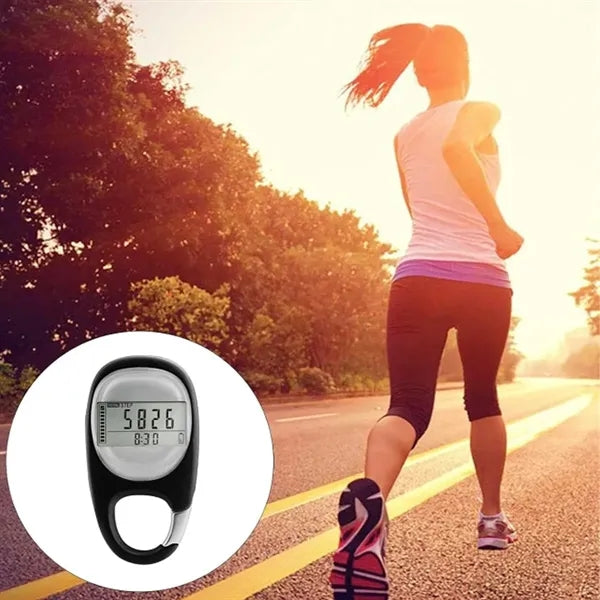 Digital Step Counter Pedometer with Clip