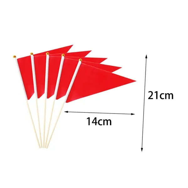 Hand Waving Flags