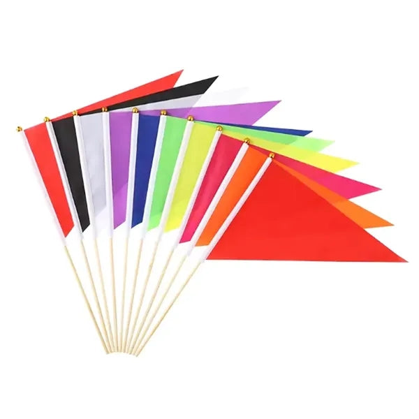 Hand Waving Flags