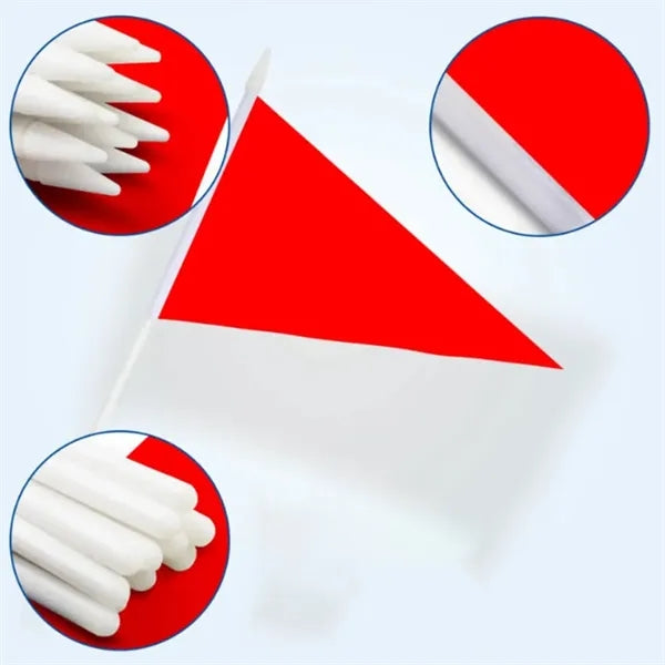 Hand Waving Flags