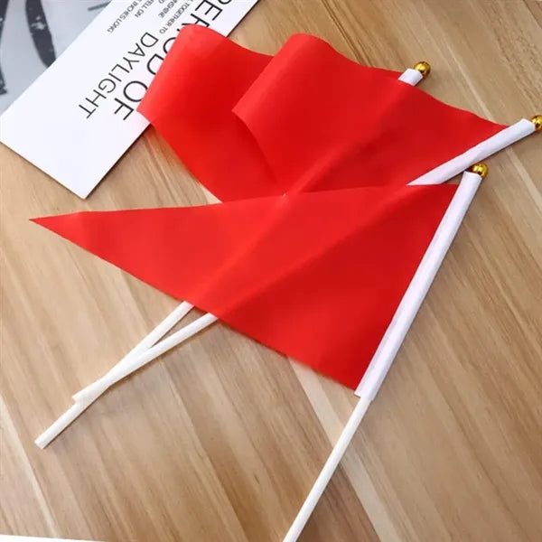 Hand Waving Flags