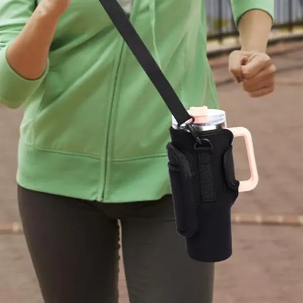 Insulated Water Bottle Carrier with Strap