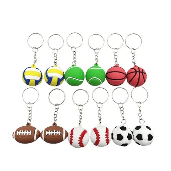 Assorted Sports Ball Keychains
