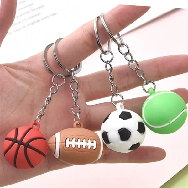 Assorted Sports Ball Keychains