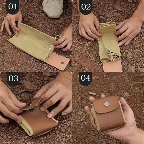 Collapsible Foraging Pouch for Camping
