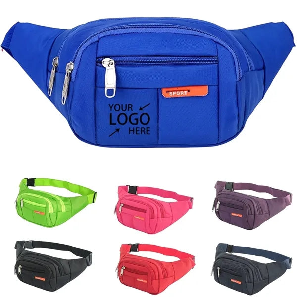Waterproof Oxford Fanny Pack, Sports Waist Bag for Men Women